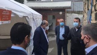 أحد مراكز فحص كورونا بالقدس الشرقية