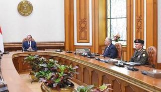 الرئيس المصري خلال الاجتماع