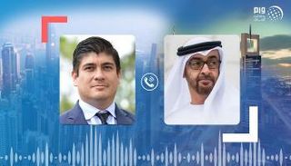 الشيخ محمد بن زايد آل نهيان ورئيس كوستاريكا