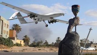 طائرة تركية مسيرة تنطلق لمهاجمة المدنيين في ليبيا- أرشيفية