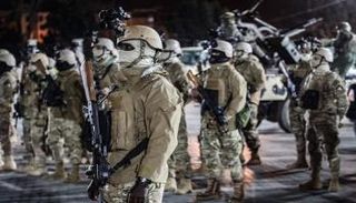 قوات من الجيش الليبي في أحد العروض