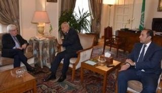 أبوالغيط والمبعوث الأممي إلى اليمن خلال لقاء سابق