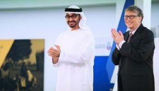 الشيخ محمد بن زايد آل نهيان في لقاء سابق مع بيل جيتس