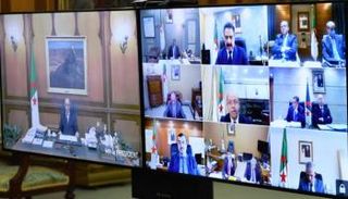 جانب من اجتماع مجلس الوزراء الجزائري