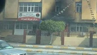 مليشات السراج أحرقت مديرية امن صبراتة
