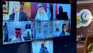 جانب من الاجتماع الطارئ لوزراء 