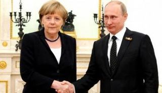 فيلاديمير بوتين وأنجيلا ميركل - أرشيفية