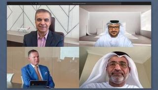 الاجتماع الافتراضي لاستلام "شهادة المشغل الجوي"