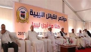 جانب من اجتماع لبعض القبائل الليبية- أرشيفية