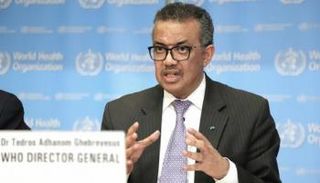 تيدروس أدهانوم الأمين العام لمنظمة الصحة العالمية