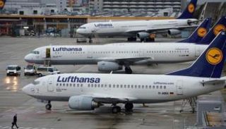 طائرات تتبع شركة لوفتهانزا الألمانية