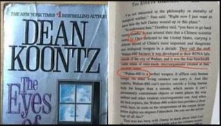 غلاف الرواية الأمريكية "عيون الظلام"