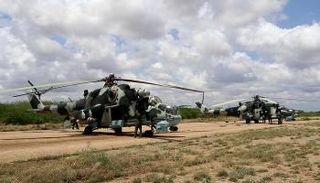 المروحيات الإثيوبية المشاركة في الغارة 