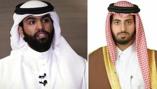 الشيخ عبدالله بن فهد آل ثاني والشيخ سلطان بن سحيم بن حمد آل ثاني