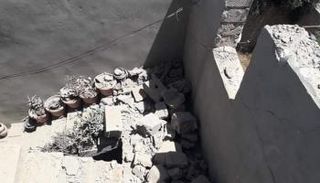 جانب من آثار قصف مليشيات طرابلس لمنازل المدنيين