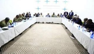 جانب من محادثات السلام السودانية في جوبا