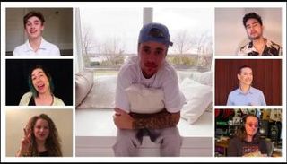 جاستين بيبر وعدد من الفنانين المشاركين