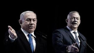 بنيامين نتنياهو وبيني جانتس