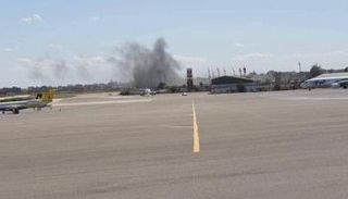 مطار معيتيقة في ليبيا (أرشيفية)