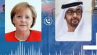 محمد بن زايد وميركل يبحثان هاتفيا جهود احتواء كورونا