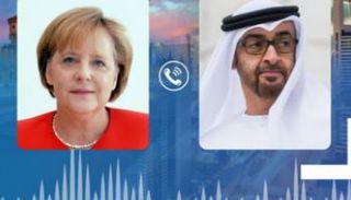 اتصال هاتفي بين الشيخ محمد بن زايد آل نهيان وأنجيلا ميركل