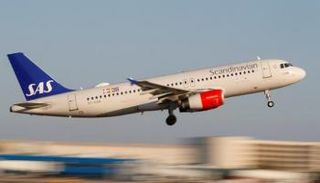  إحدى طائرات شركة الخطوط الجوية الإسكندنافية 