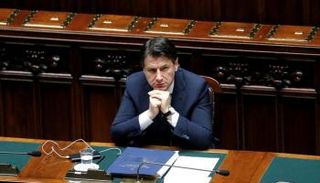 رئيس الوزراء الإيطالي خلال جلسة مجلس النواب حول كورونا - رويترز