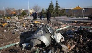 حطام الطائرة الأوكرانية المنكوبة- أرشيفية