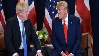  الرئيس الأمريكي دونالد ترامب ورئيس الوزراء البريطاني بوريس جونسون 