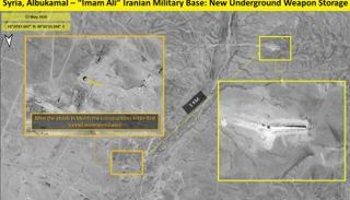 صورة للنفق الإيراني التقطتها أقمارا الصناعية