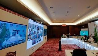 جانب من اجتماعات العشرين الافتراضية