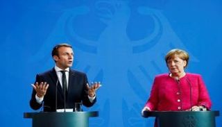 أنجيلا ميركل وإيمانويل ماكرون