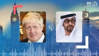 الشيخ محمد بن زايد آل نهيان وبوريس جونسون 