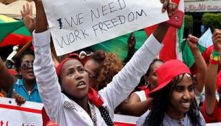 احتجاجات للعاملات الأجانب في لبنان - أرشيفية