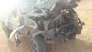 السيارة العسكرية التي فجرها داعش