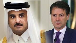 جوزيبي كونتي وتميم بن حمد 