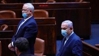 نتنياهو وجانتس بالكنيست الإسرائيلي