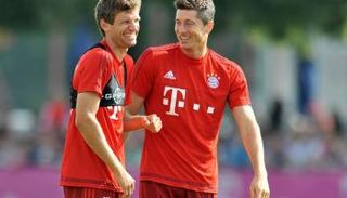 روبرت ليفاندوفسكي وتوماس مولر