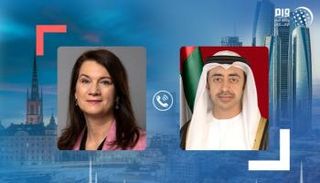الشيخ عبدالله بن زايد آل نهيان ووزيرة خارجية السويد