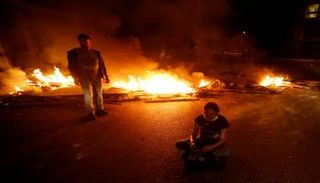 جانب من الاحتجاجات في بيروت