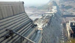 أعمال إنشاءات في سد النهضة الإثيوبي