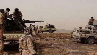 عناصر من الجيش اليمني خلال معركة سابقة مع مليشيات الحوثي