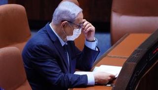 نتنياهو في الكنيست قبل يومين