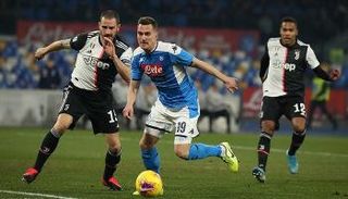 من مباراة سابقة بين يوفنتوس ونابولي