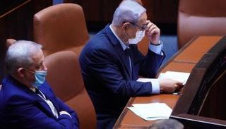 نتنياهو وجانتس بالكنيست يوم الإثنين