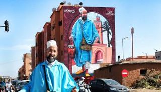 أكبر جدارية في مراكش