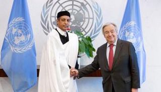 طاهر السني مع جوتيريس -أرشيف