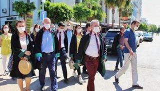 جانب من مسيرة المحامين ضد تدخلات أردوغان- أرشيفية