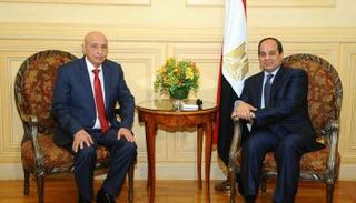 الرئيس السيسي والمستشار عقيلة صالح