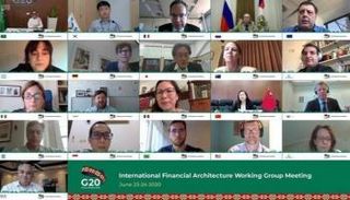 جانب من اجتماع مجموعة عمل الهيكل المالي الدولي لمجموعة العشرين